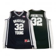 Camiseta NCAA Brigham Young University Jimmer Fredette #32 Negro