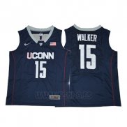 Camiseta NCAA Connecticut Kemba Walker #15 Azul