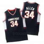 Camiseta NCAA Connecticut Ray Allen #34 Negro