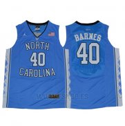 Camiseta NCAA North Carolina Tar Heels Harrison Barnes #40 Azul