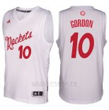 Camiseta Navidad 2016 Houston Rockets Eric Gordon #10 Blanco