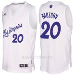 Camiseta Navidad 2016 Los Angeles Lakers Timofey Mozgov #20 Blanco