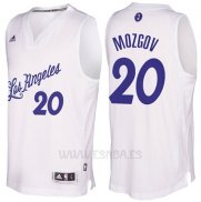 Camiseta Navidad 2016 Los Angeles Lakers Timofey Mozgov #20 Blanco