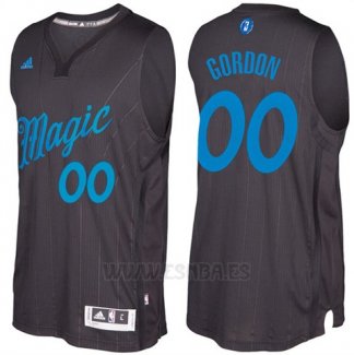 Camiseta Navidad 2016 Orlando Magic Aron Gordon #0 Negro