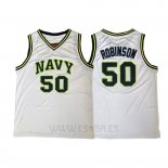 Camiseta Navy David Robinson #50 Blanco