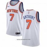 Camiseta New York Knicks Carmelo Anthony #7 Association Blanco