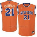 Camiseta New York Knicks Iman Shumpert #21 Naranja