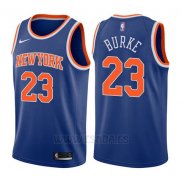 Camiseta New York Knicks Trey Burke #23 Icon 2017-18 Azul