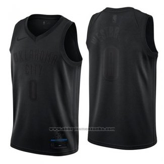 Camiseta Oklahoma City Thunder Russell Westbrook #0 MVP Negro