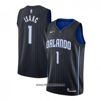 Camiseta Orlando Magic Jonathan Isaac #1 Icon 2020-21 Negro