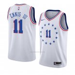 Camiseta Philadelphia 76ers James Ennis Iii #11 Earned 2018-19 Blanco