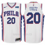 Camiseta Philadelphia 76ers Markelle Fultz #20 2017-18 Blanco