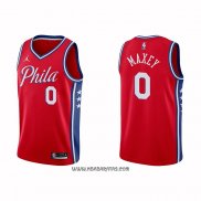 Camiseta Philadelphia 76ers Tyrese Maxey #0 Statement 2020-21 Rojo