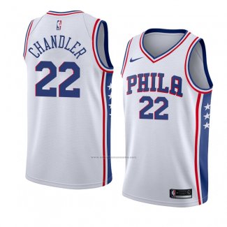 Camiseta Philadelphia 76ers Wilson Chandler #22 Association 2018 Blanco