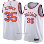 Camiseta Phoenix Suns Dragan Bender #35 Hardwood Classic 2018 Blanco