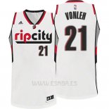 Camiseta Portland Trail Blazers Rip City Noah Vonleh #21 Blanco