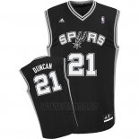 Camiseta San Antonio Spurs Tim Duncan #21 Negro