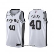 Camiseta San Antonio Spurs Tyler Zeller #40 Association Blanco