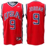 Camiseta USA 1984 Michael Jordan #9 Rojo