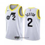 Camiseta Utah Jazz Collin Sexton #2 Association 2022-23 Blanco