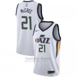 Camiseta Utah Jazz Erik Mccree Association #21 2017-18 Blanco