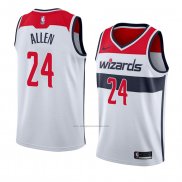 Camiseta Washington Wizards Lavoy Allen #24 Association 2018 Blanco