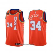 Camiseta 2020 Rising Star Wendell Carter Jr. #34 USA Rojo