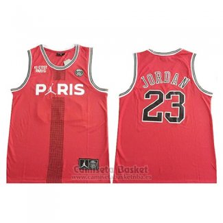 Camiseta AJ x PSG Jordan #23 Rojo