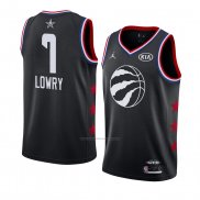 Camiseta All Star 2019 Toronto Raptors Kyle Lowry #1 Negro