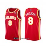 Camiseta Atlanta Hawks Danilo Gallinari #8 Icon 2020-21 Rojo