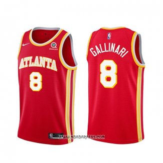 Camiseta Atlanta Hawks Danilo Gallinari #8 Icon 2020-21 Rojo