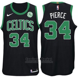 Camiseta Boston Celtics Paul Pierce Statement #34 2017-18 Negro
