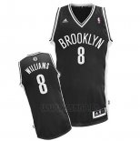 Camiseta Brooklyn Nets Deron Williams #8 Negro