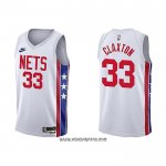 Camiseta Brooklyn Nets Nic Claxton #33 Classic 2022-23 Blanco