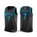 Camiseta Charlotte Hornets Dwayne Bacon #7 Ciudad Negro