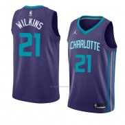 Camiseta Charlotte Hornets Isaiah Wilkins #21 Statement 2018 Violet