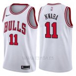 Camiseta Chicago Bulls David Nwaba #11 Association 2017-18 Blanco