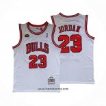 Camiseta Chicago Bulls Michael Jordan #23 Mitchell & Ness 1998 NBA Finals Blanco