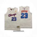 Camiseta Chicago Bulls Michael Jordan #23 Retro Blanco