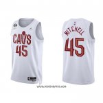 Camiseta Cleveland Cavaliers Donovan Mitchell #45 Association 2022-23 Blanco