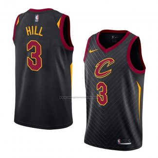 Camiseta Cleveland Cavaliers George Hill #3 Statement 2018 Negro