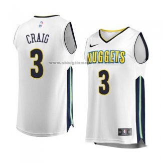 Camiseta Denver Nuggets Torrey Craig #3 Association 2017-18 Blanco