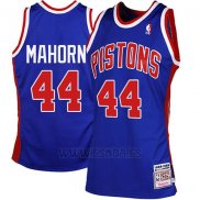 Camiseta Detroit Pistons Rick Mahorn #44 Retro Azul