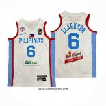 Camiseta Filipino Jordan Clarkson #6 Juegos Olimpicos 2024 Blanco