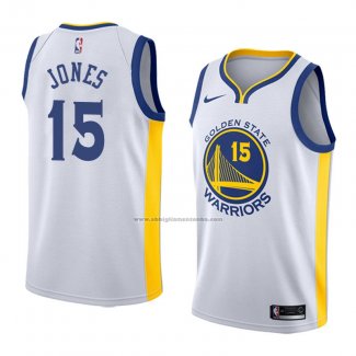 Camiseta Golden State Warriors Damian Jones #15 Association 2018 Blanco