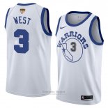 Camiseta Golden State Warriors David West Classic #3 2017-18 Blanco