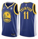 Camiseta Golden State Warriors Klay Thompson #11 2017-18 Azul