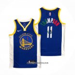 Camiseta Golden State Warriors Klay Thompson #11 Icon Royal Special Mexico Edition Azul