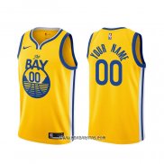 Camiseta Golden State Warriors Personalizada Statement 2019-20 Oro