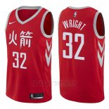 Camiseta Houston Rockets Brandan Wright #32 Ciudad 2017-18 Rojo